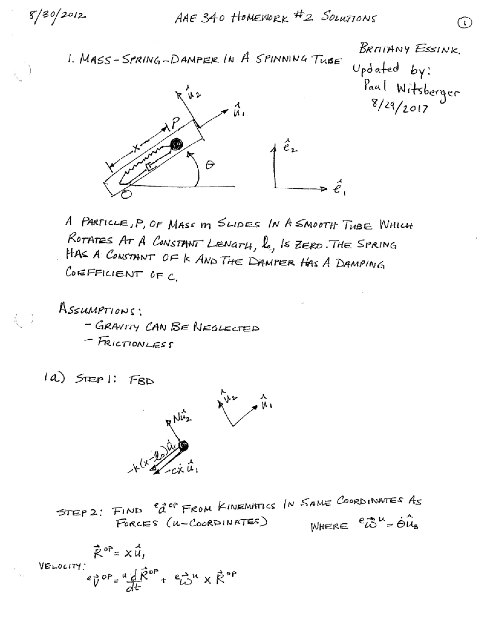 Solutions for Homework Two
