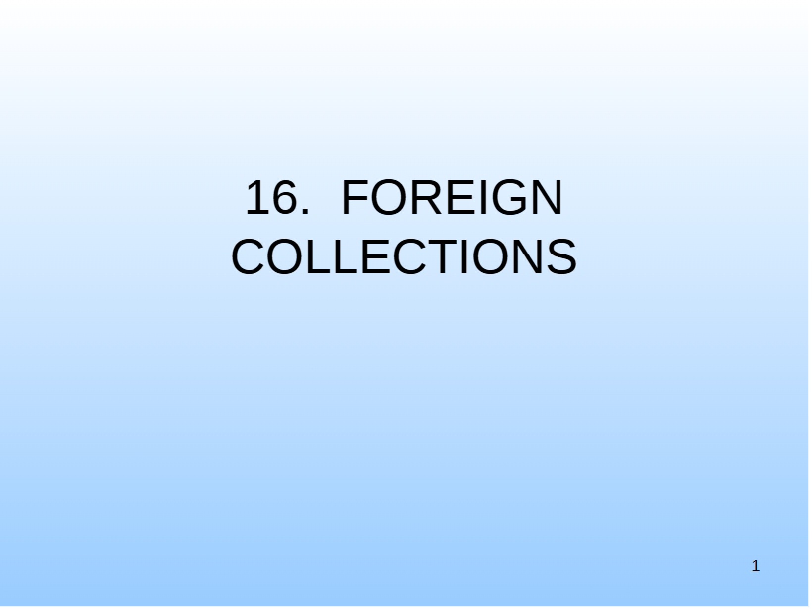 Collections in Foreign Trade