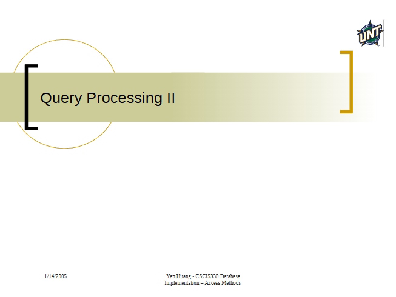 Second Part of Query Processing