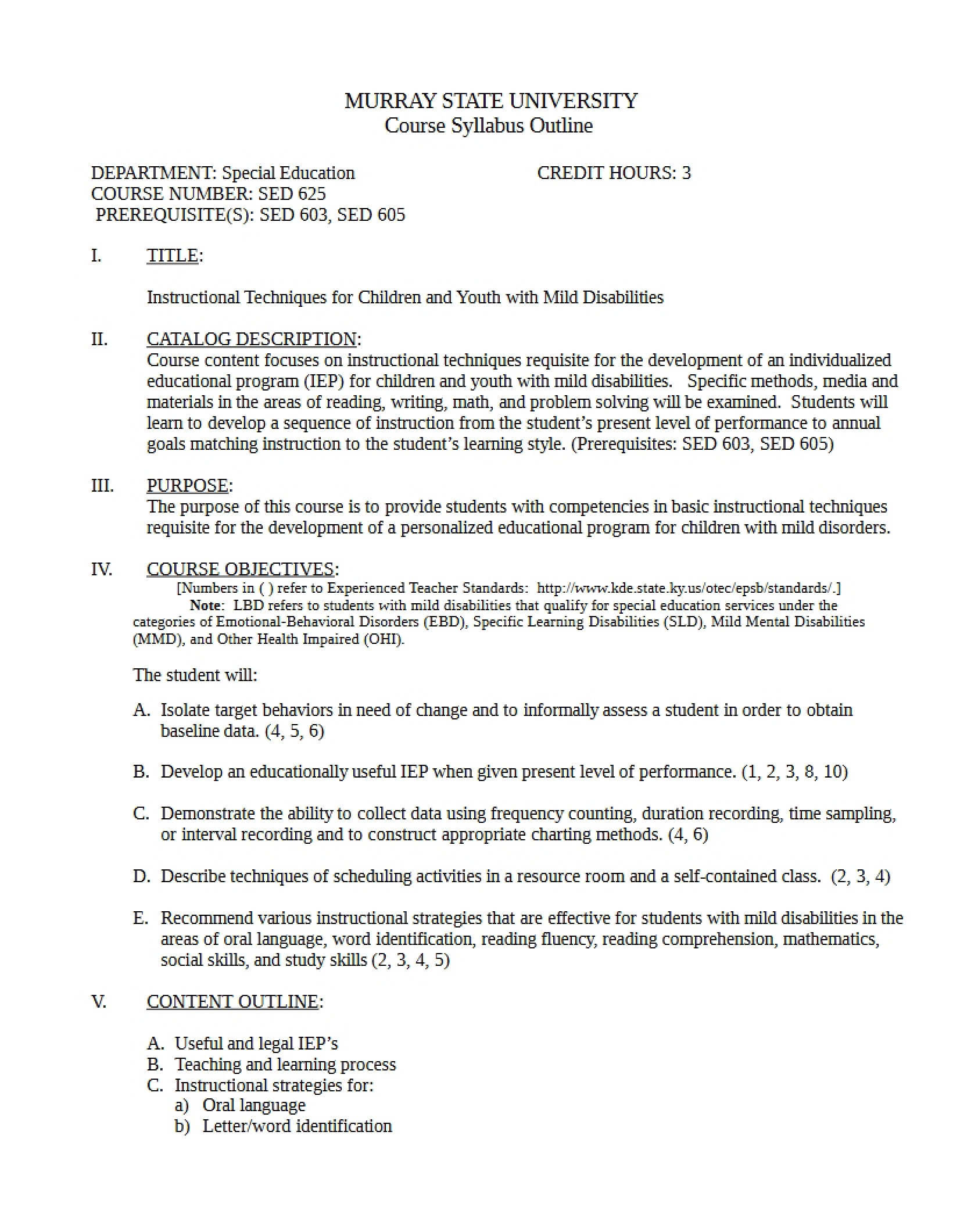 Syllabus