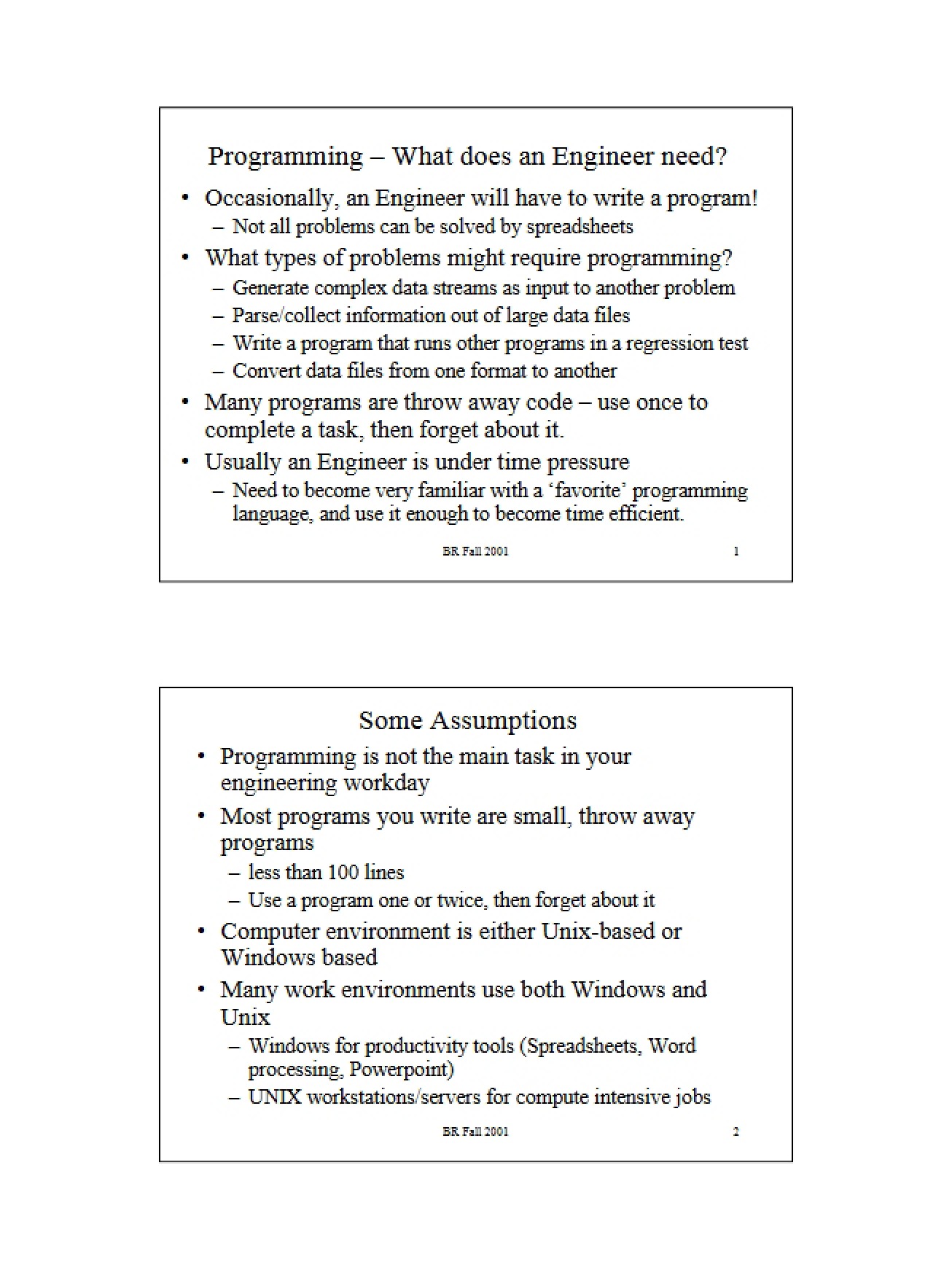 Programming Concepts
