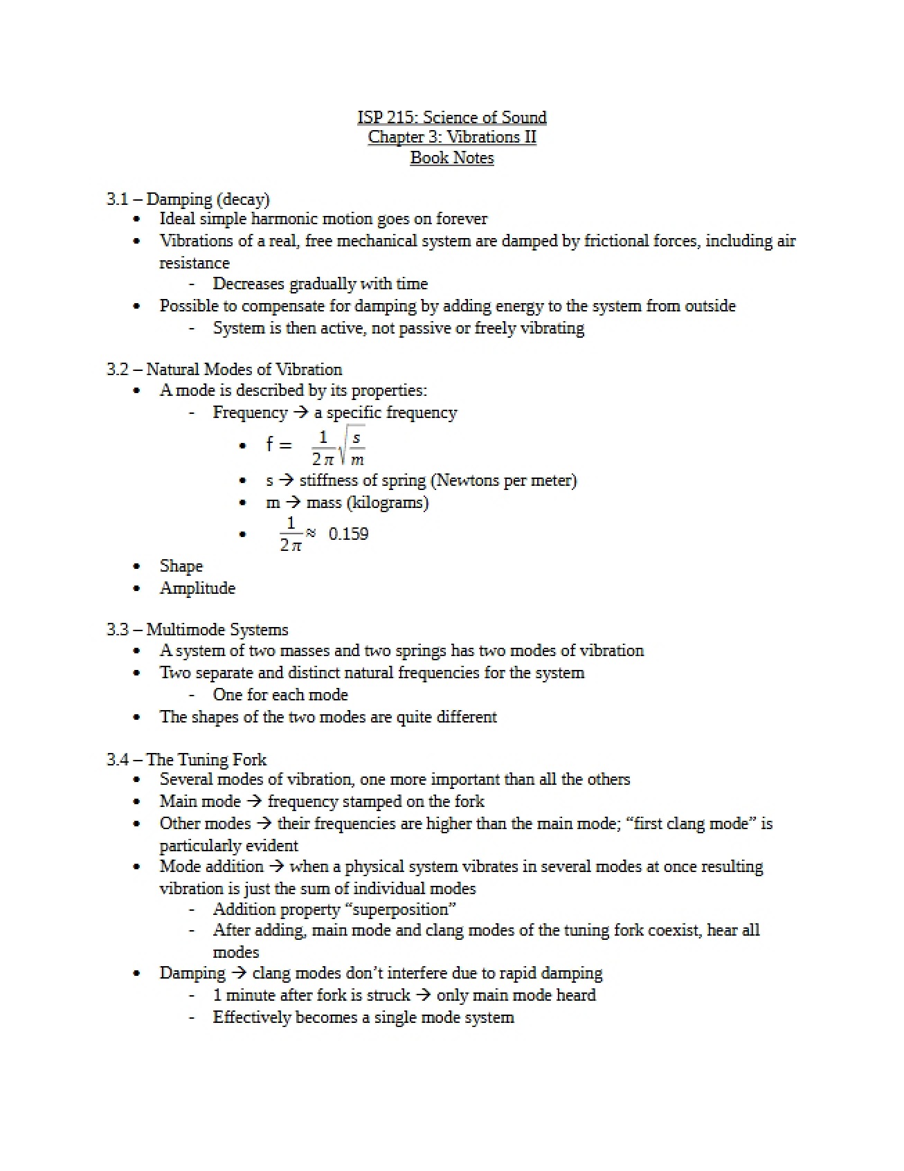 Science of Sound Chapter Three