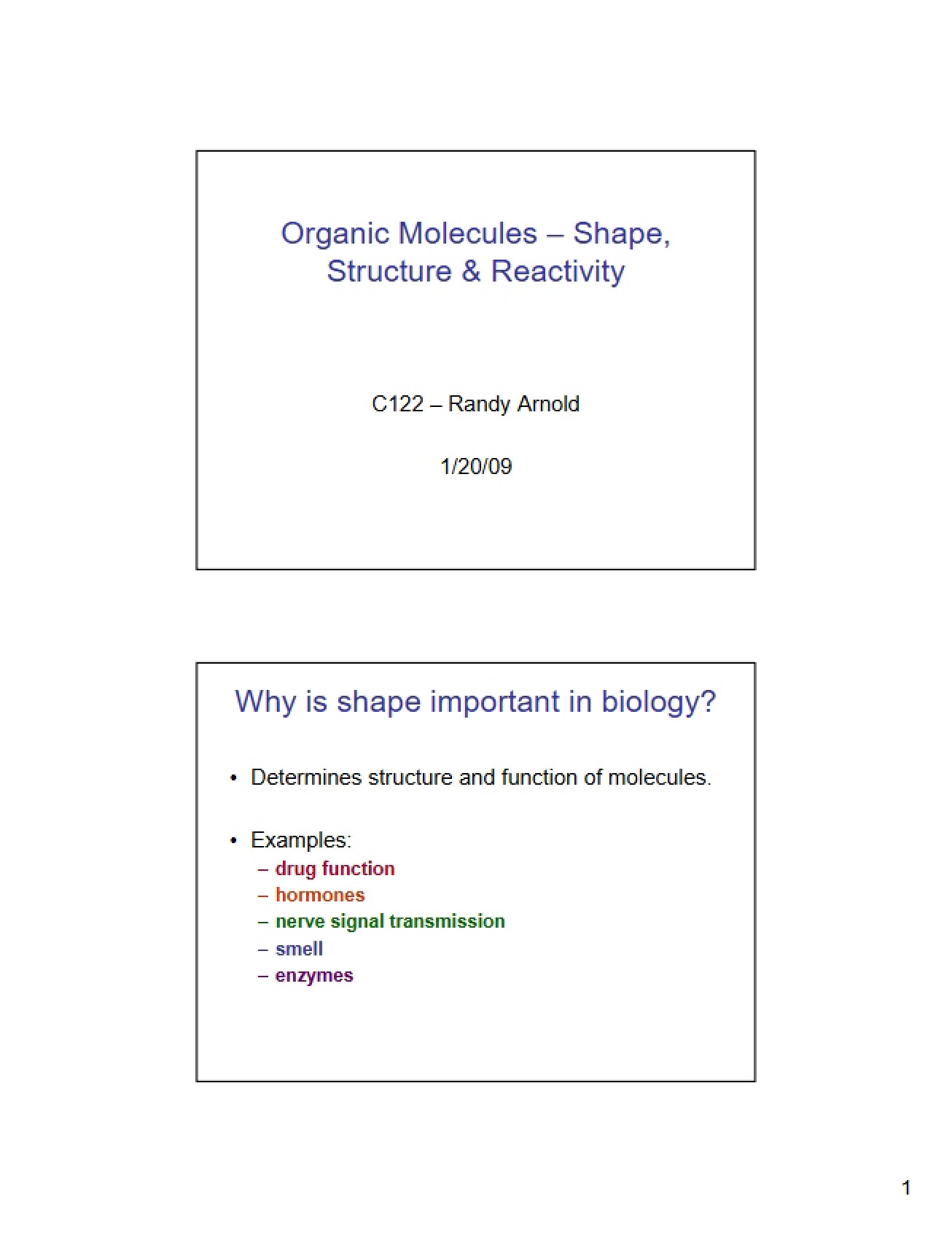 Structure, Shape, and Reactivity of Organic Molecules
