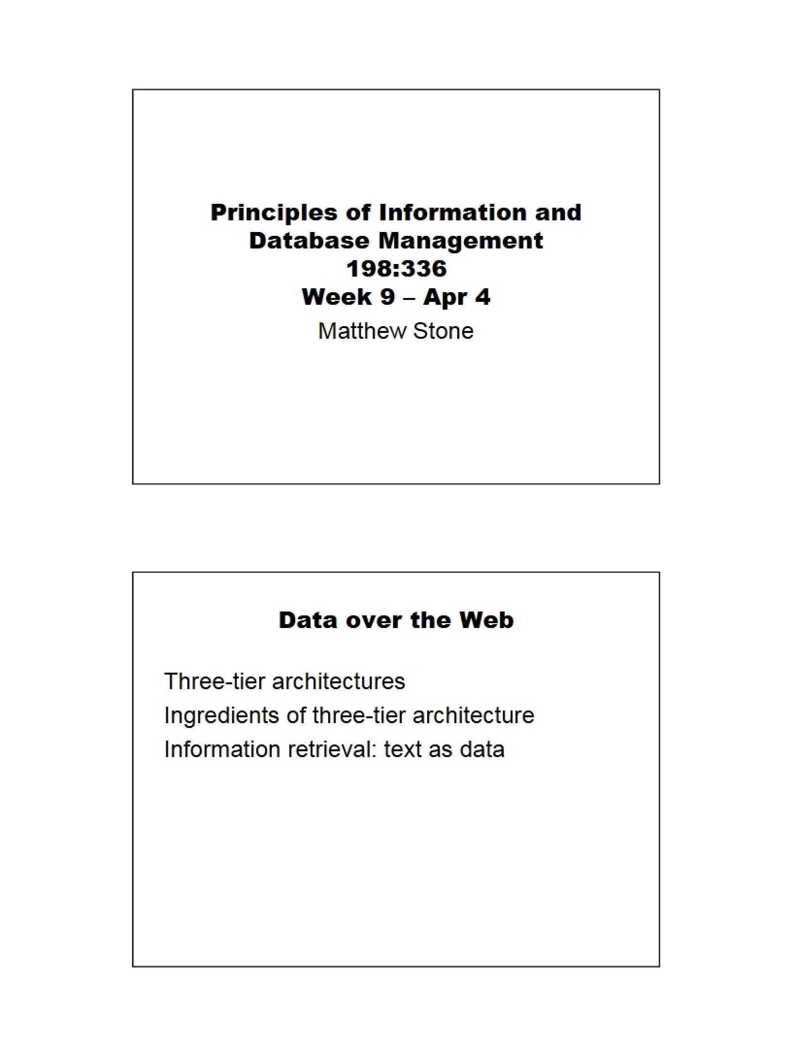 Web Data