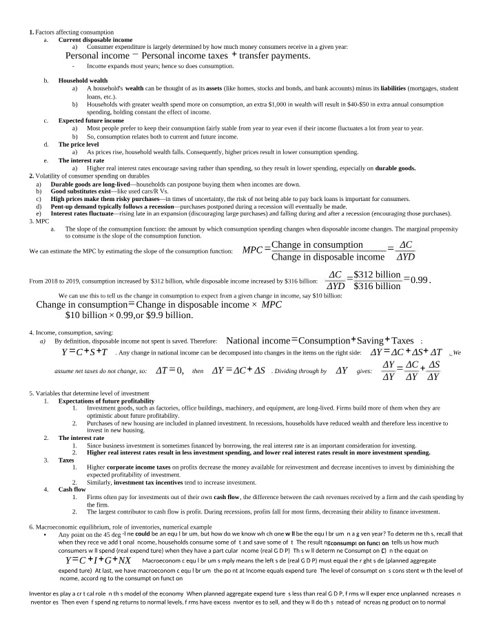 Economics Exam 3