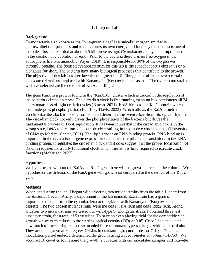 Lab Report - Second Draft