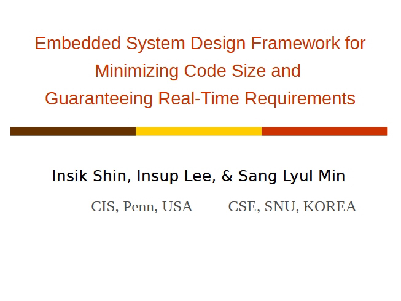 Code Size Minimization in Embedded Design
