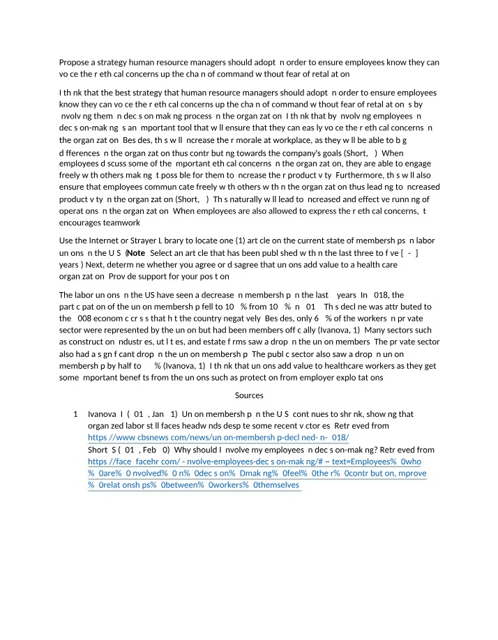 Discussion for Week 8 - HSA 530