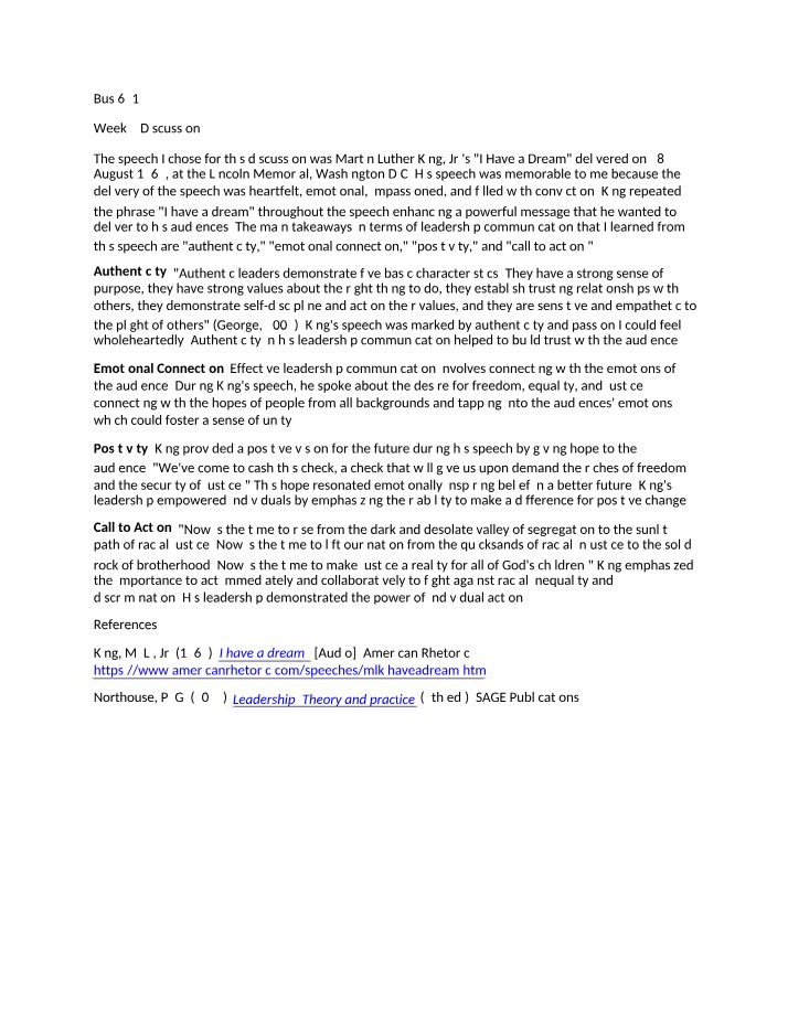 Discussion 2, Week 2 - BUS 621