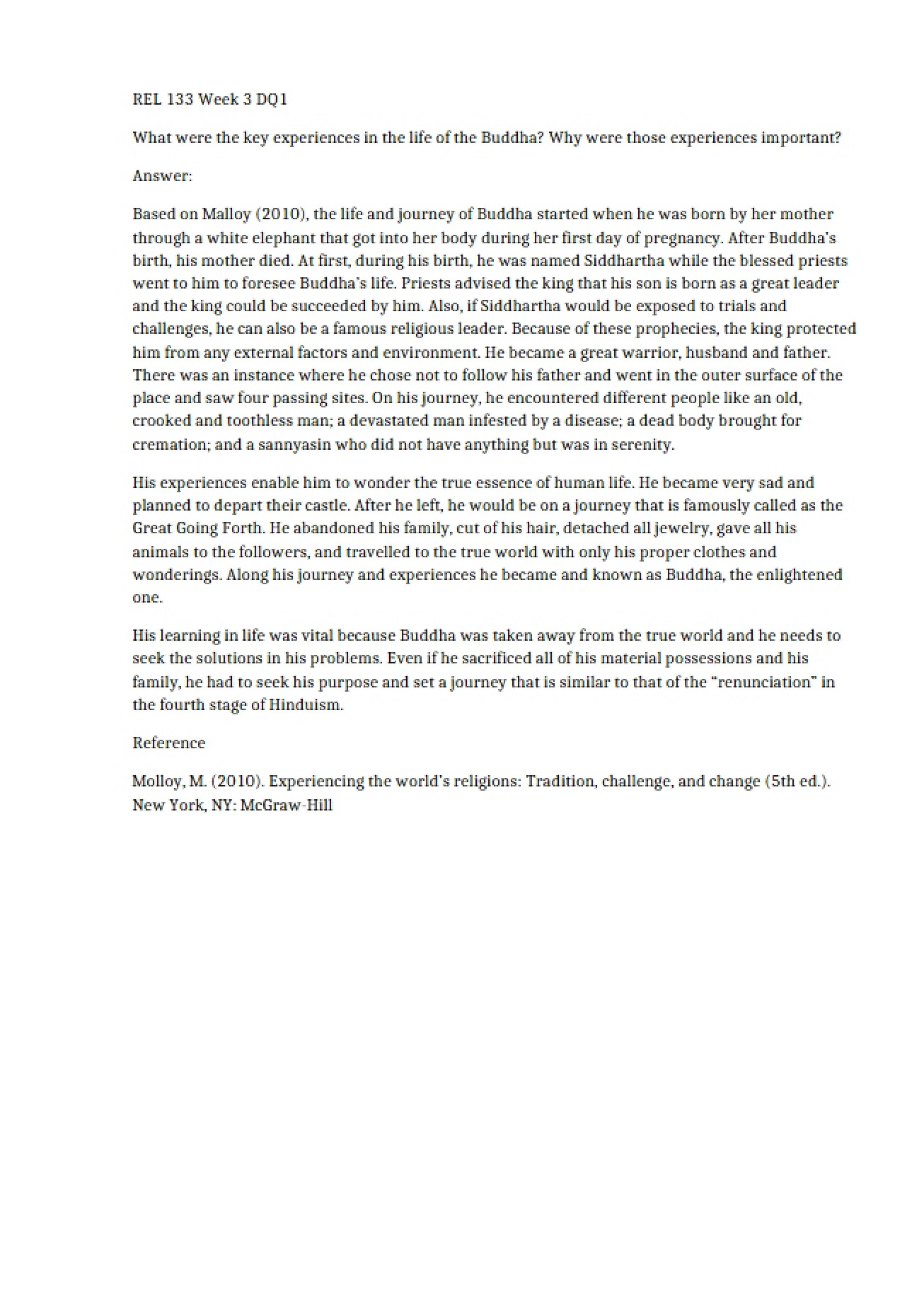 Discussion Topic One for Week Three