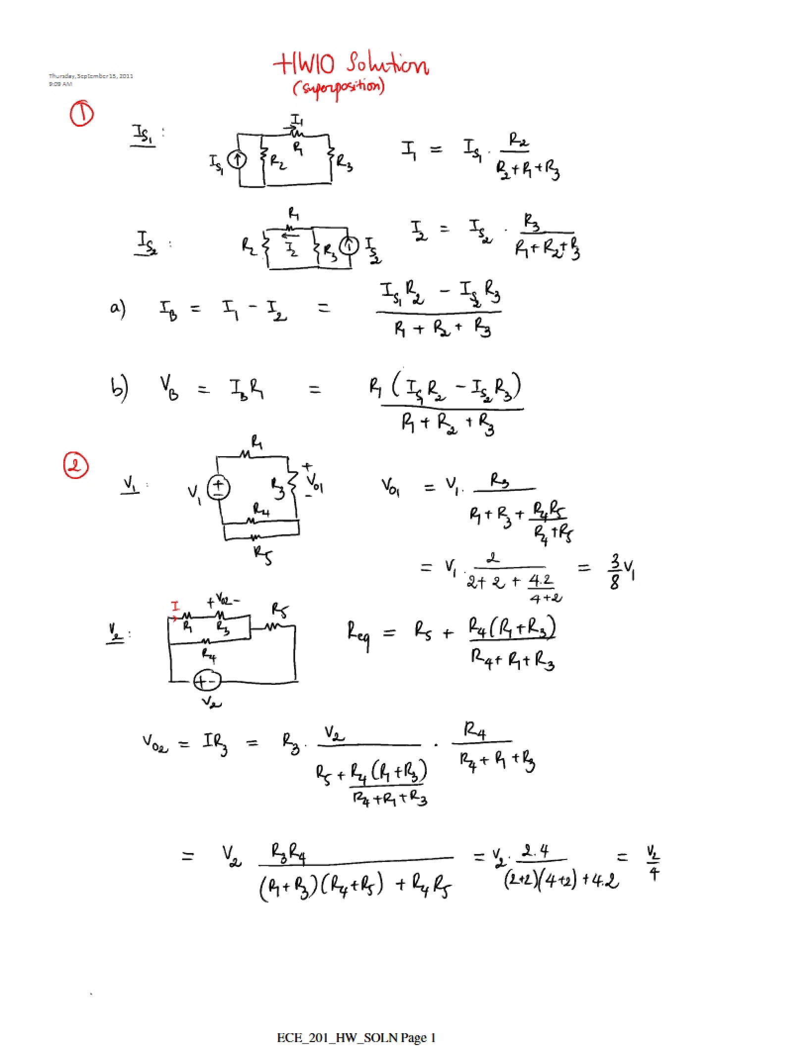 Solutions to Homework Assignment Ten