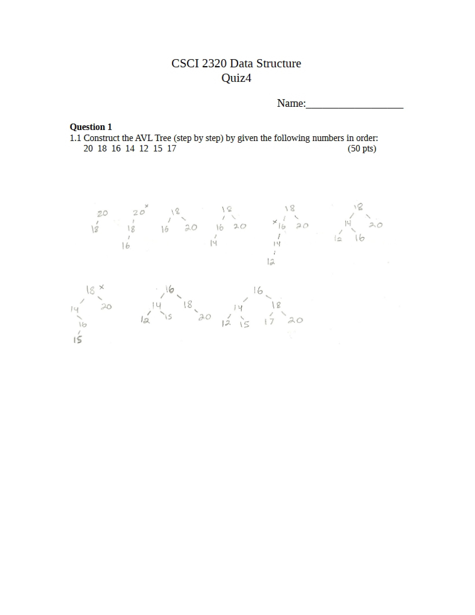 Fourth Quiz