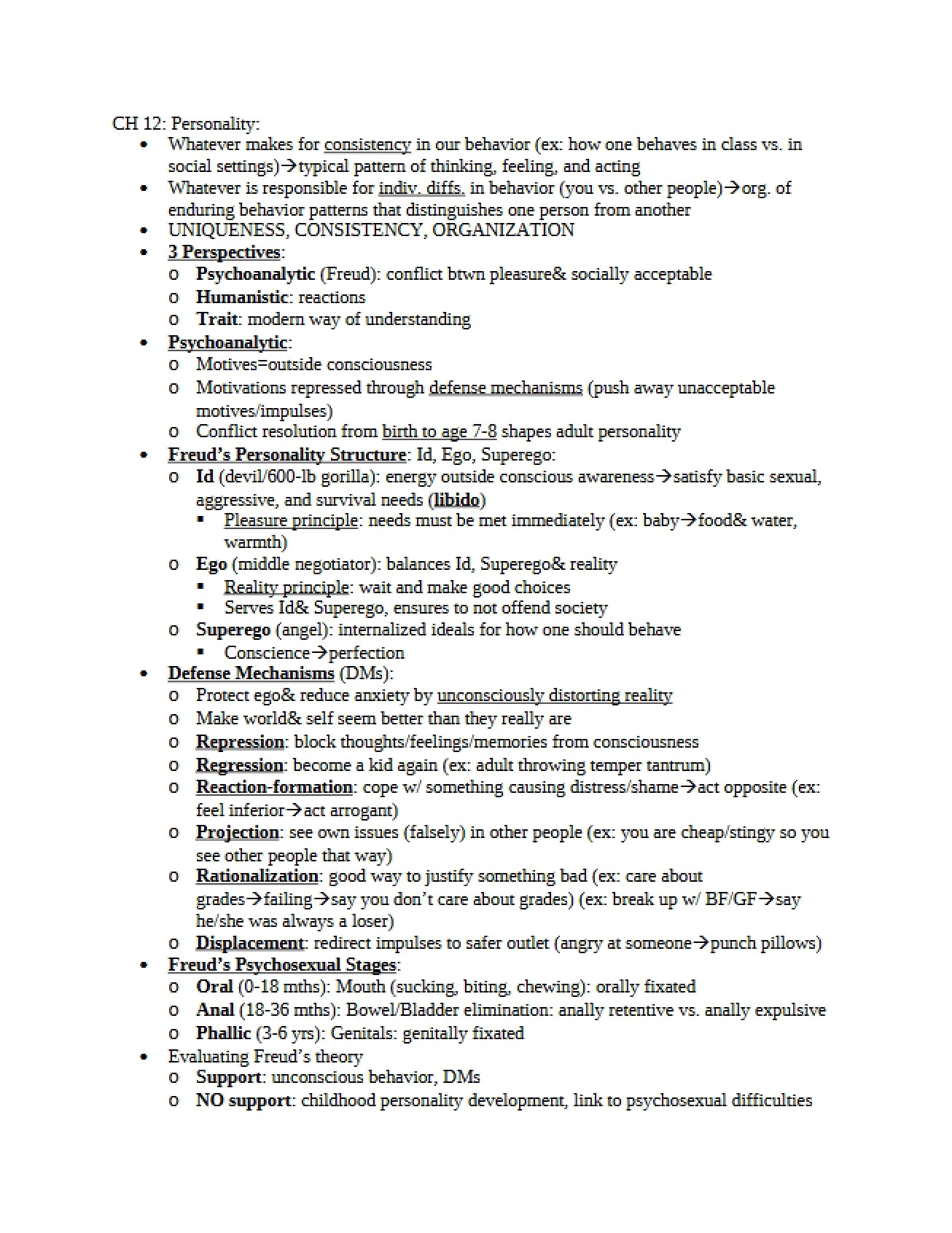 Personality Psychology Chapter 12
