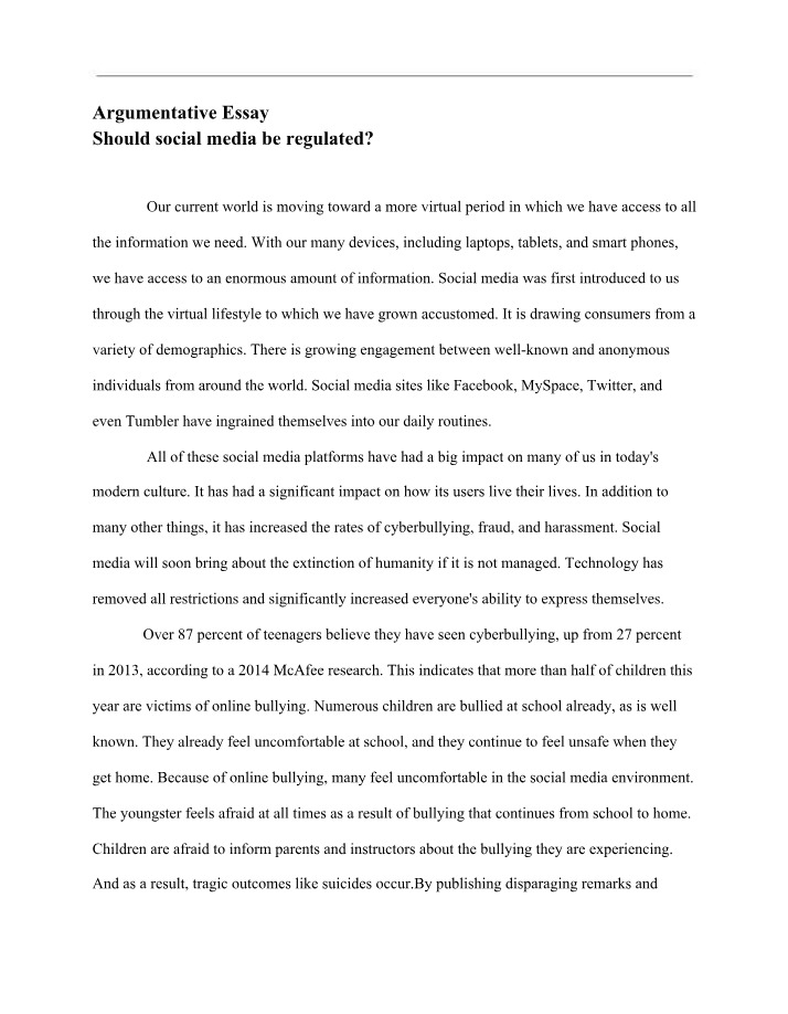 The Impact of Social Media Regulation on Cyberbullying