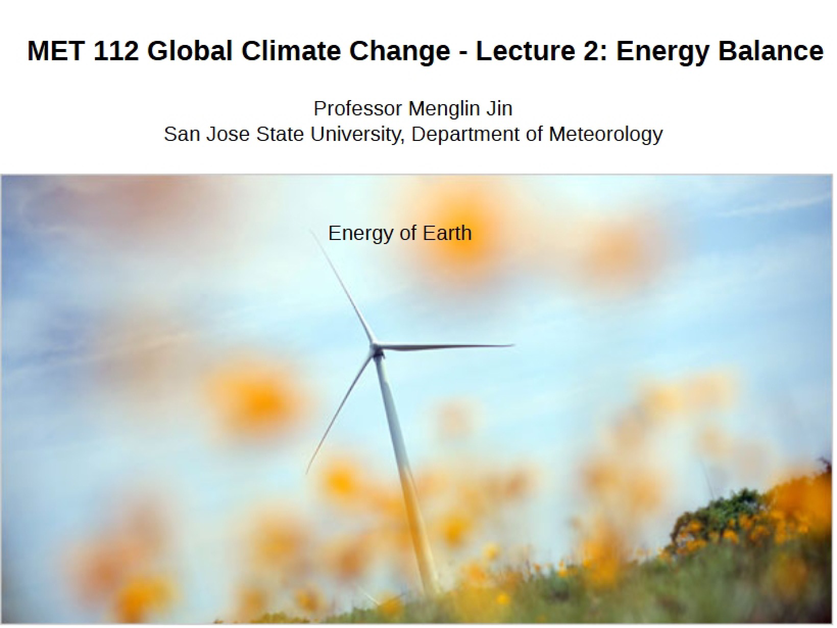 Class Lecture