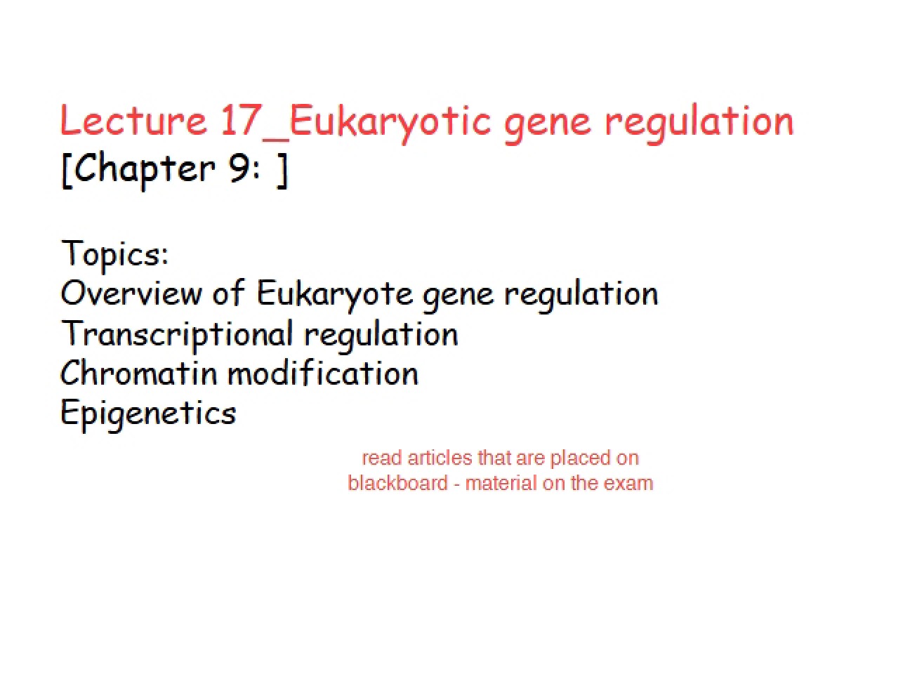 Genetics Notes Chapter 9