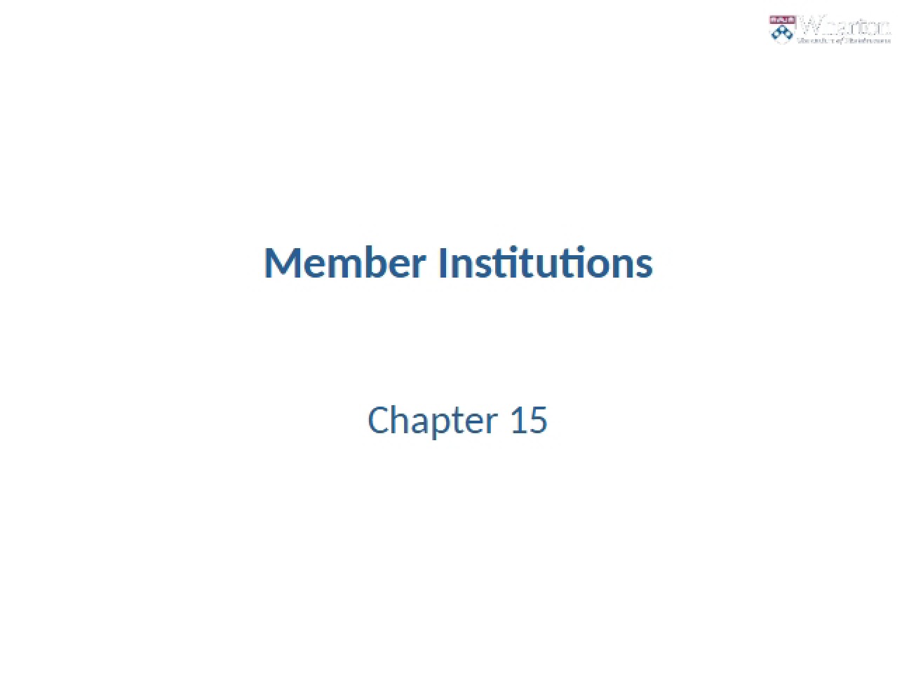 Member Institutions