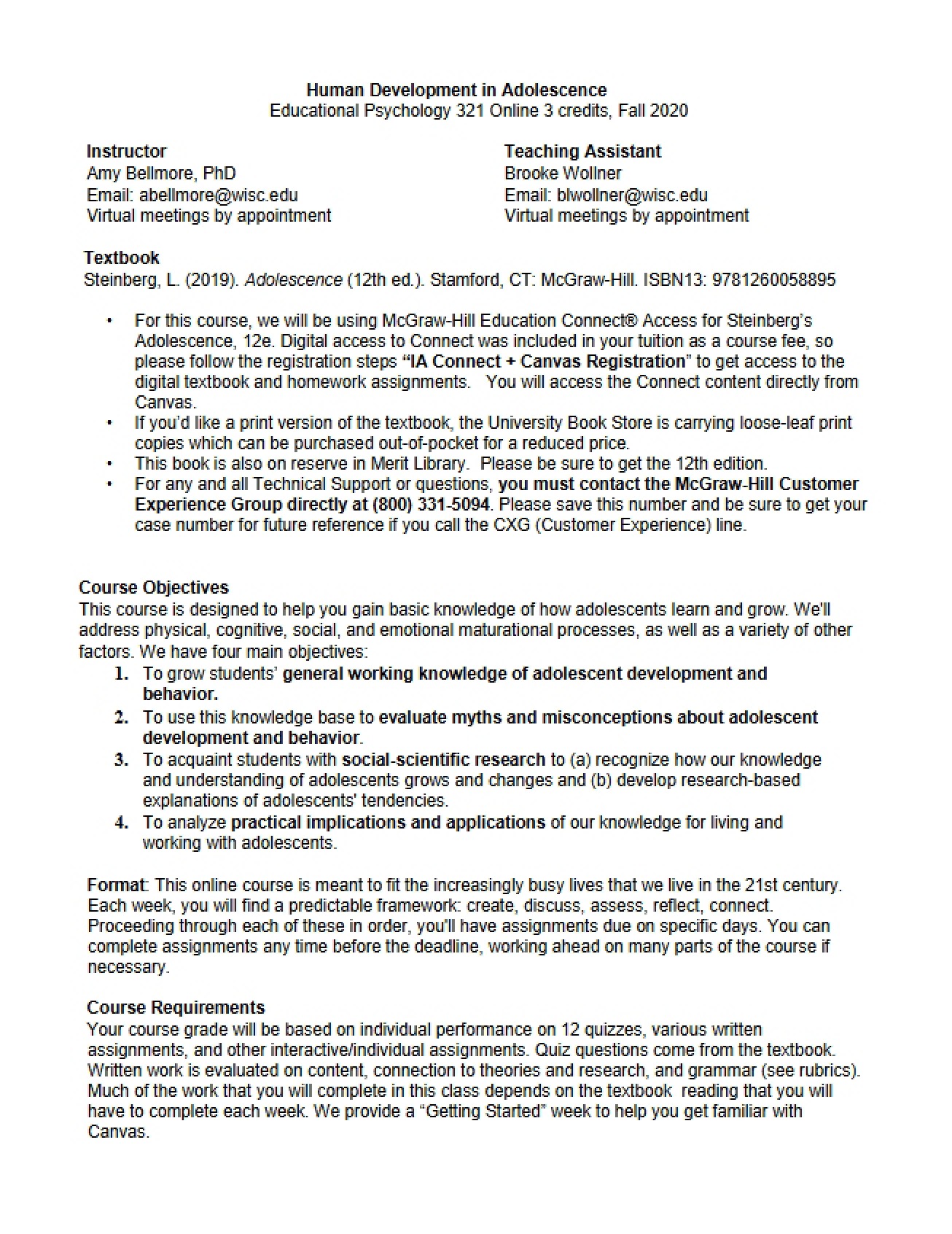 Fall Syllabus for Psych 321