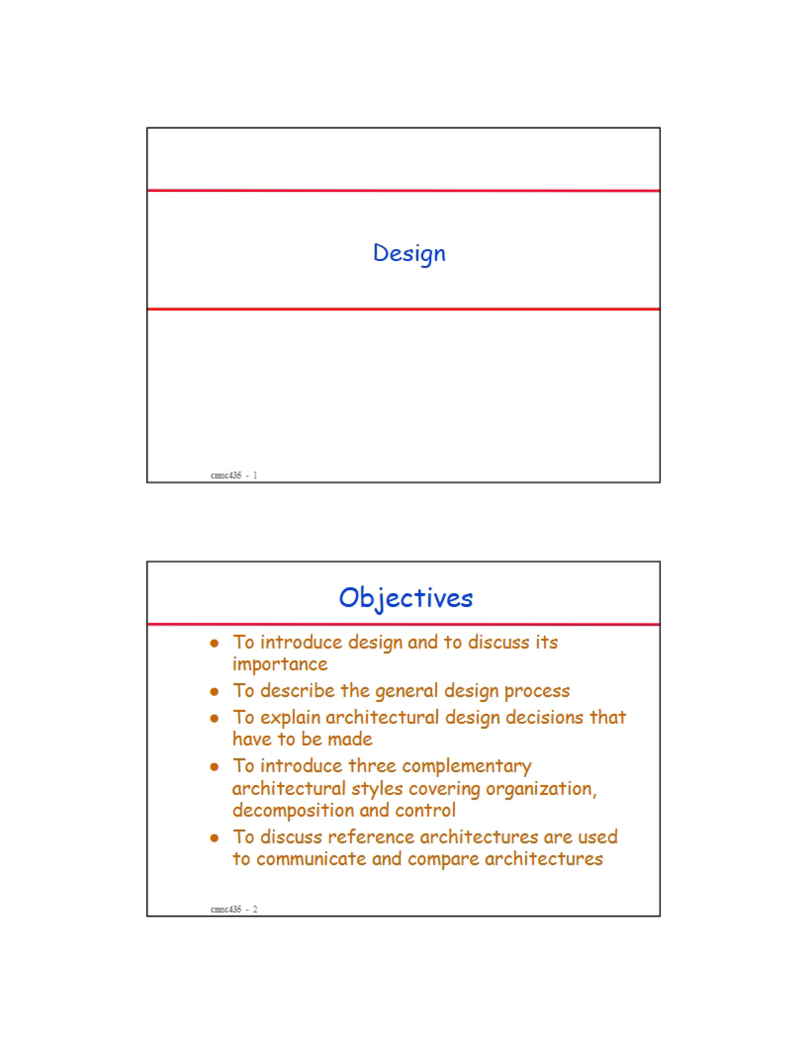 Software Design