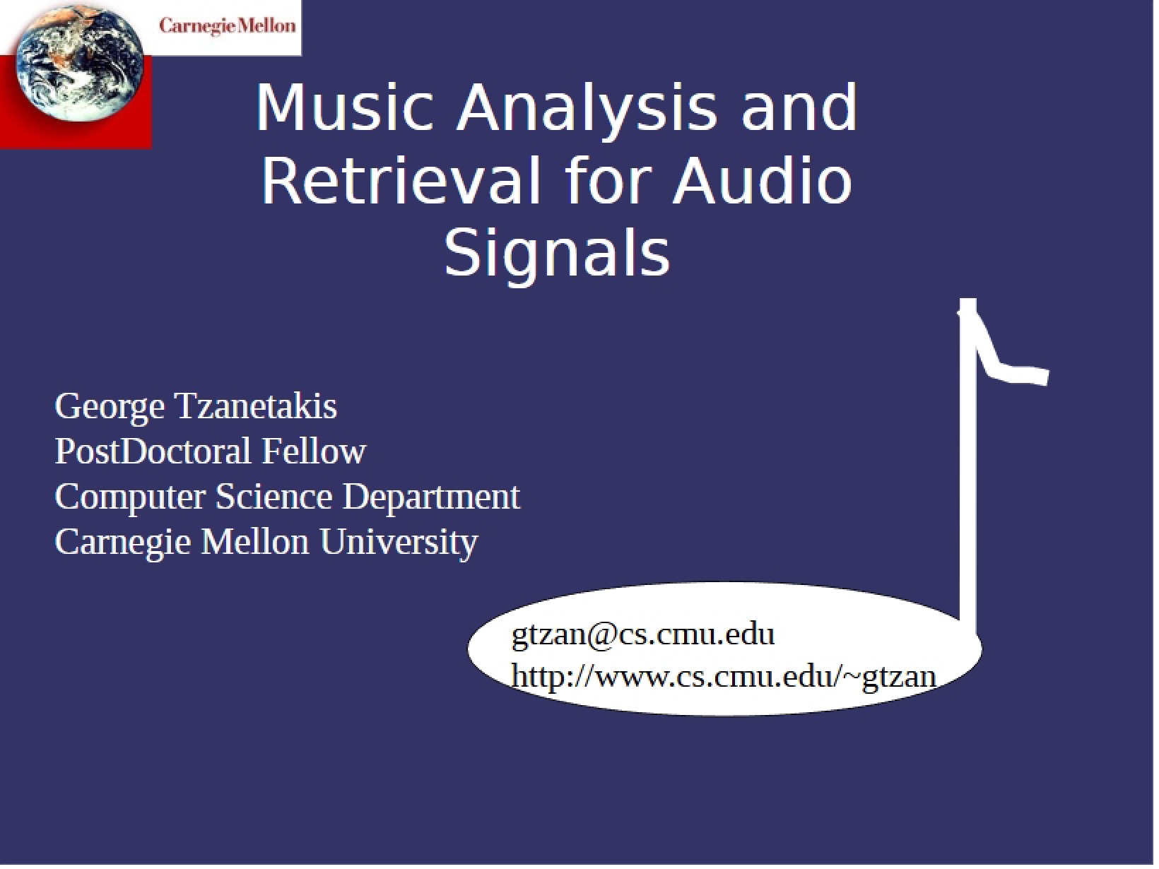Analyzing Music