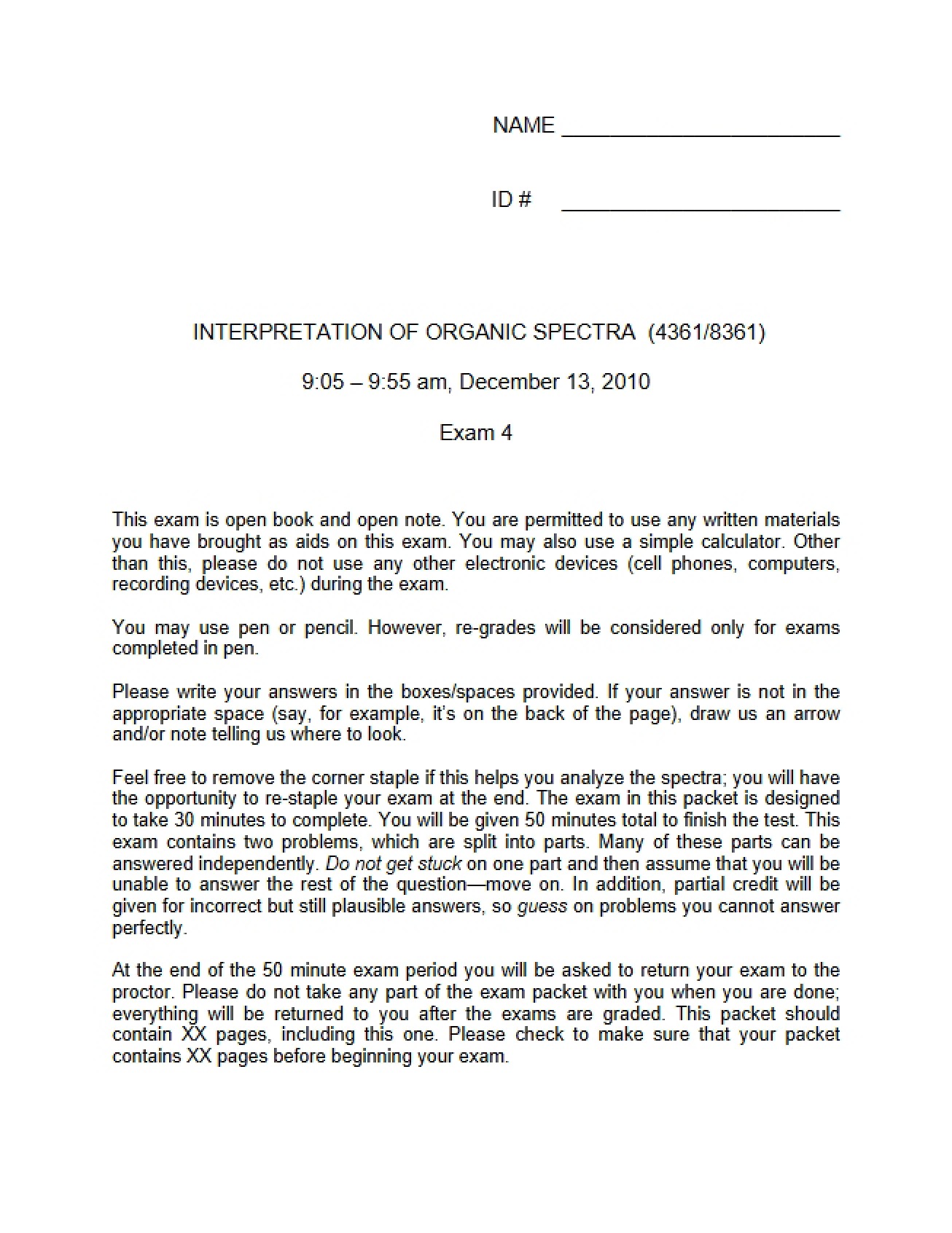 Exam 4 (Chem 8361)