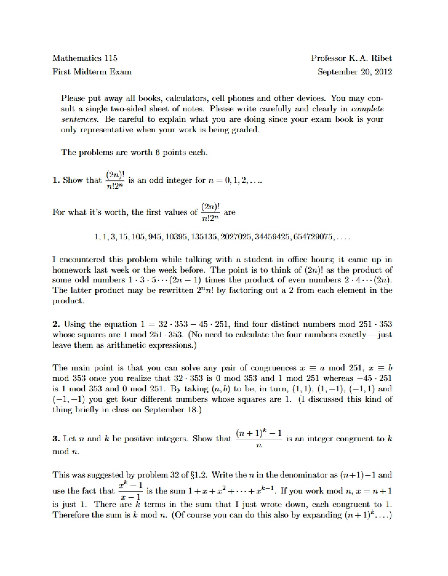 Midterm Exam 1