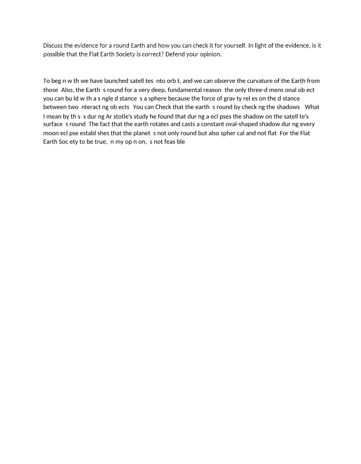 Is the Earth Round - Examining the Evidence