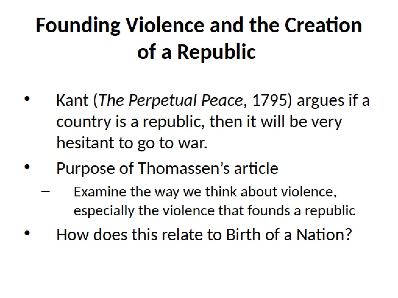 Lecture Notes on Politics in Film