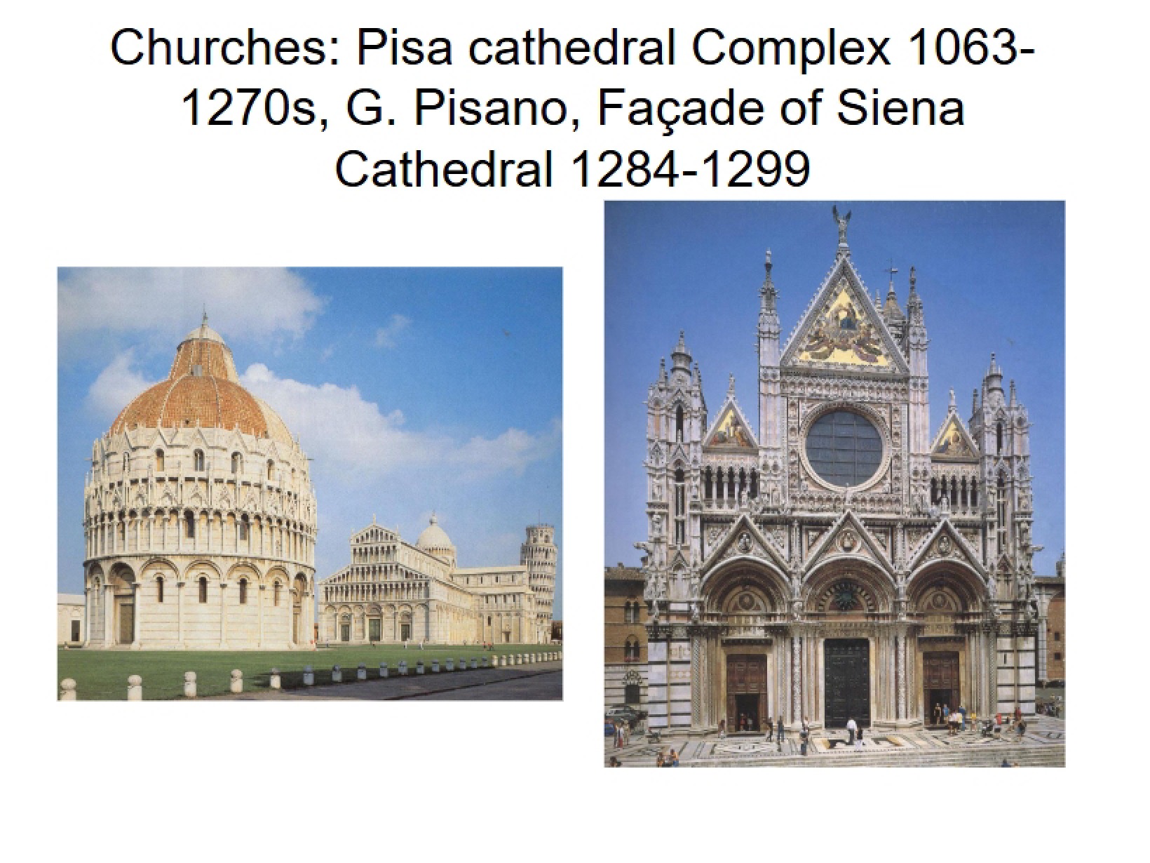 Pisa Cathedral Complex Churches (1063-1270s)