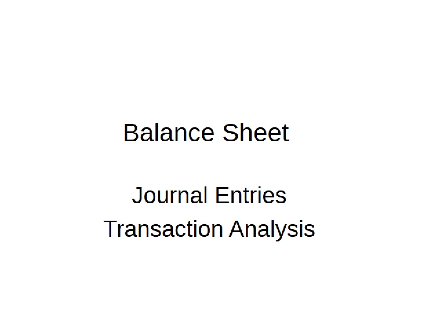 Key for In-Class Activity Balance Sheet Journal Entries