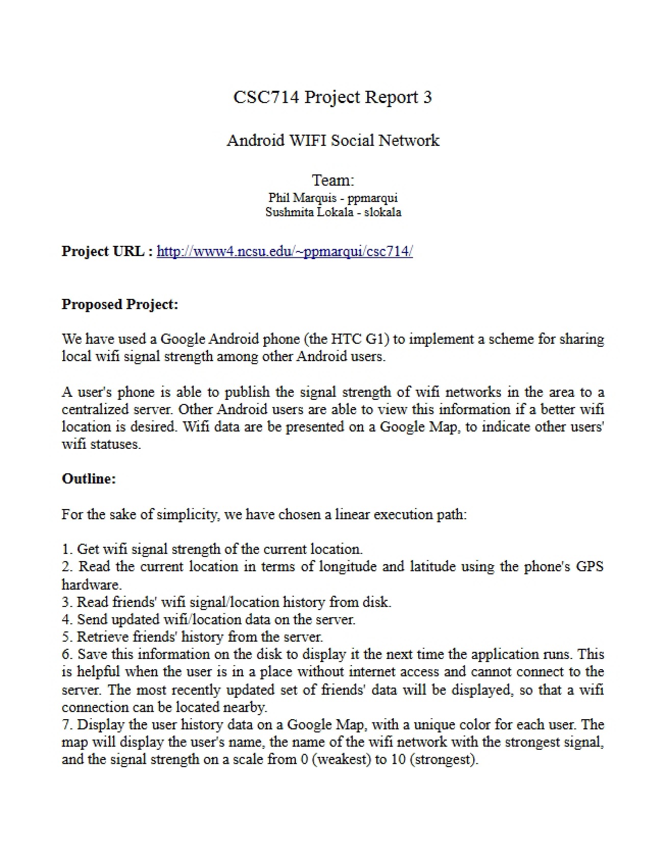 WiFi Social Network on Android
