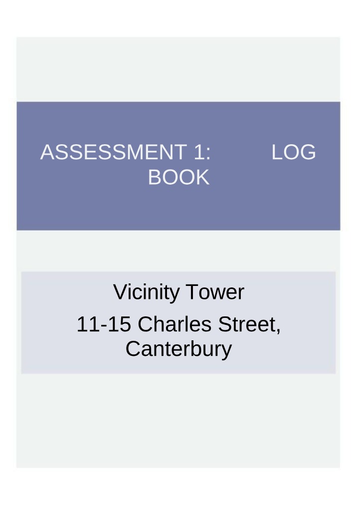 Failed Development Logbook for Vicinity Tower