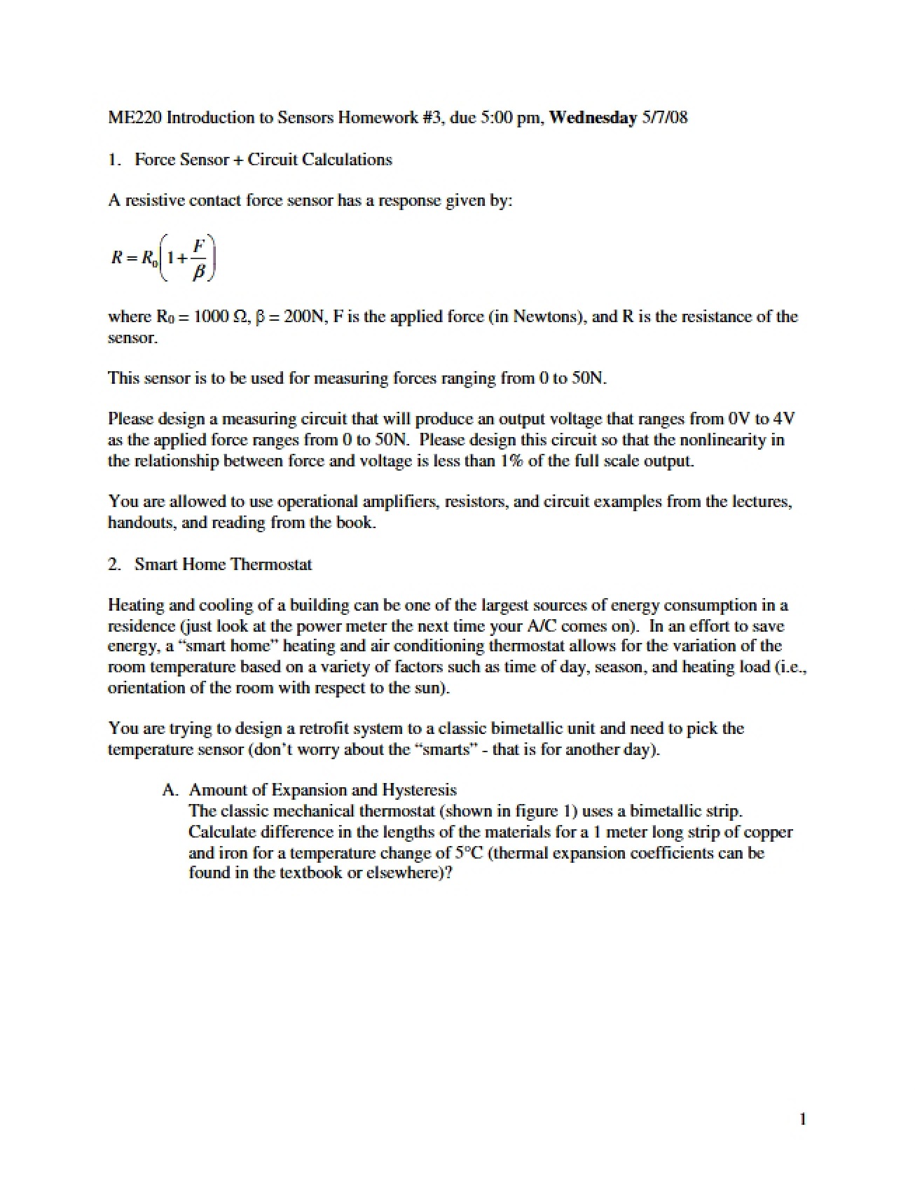 Introduction to Sensors Study Notes