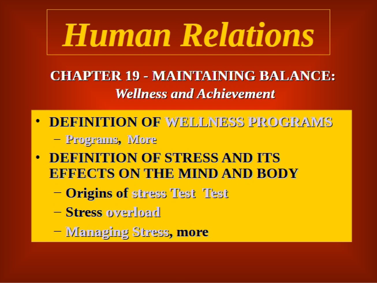 Psychology of Human Interaction