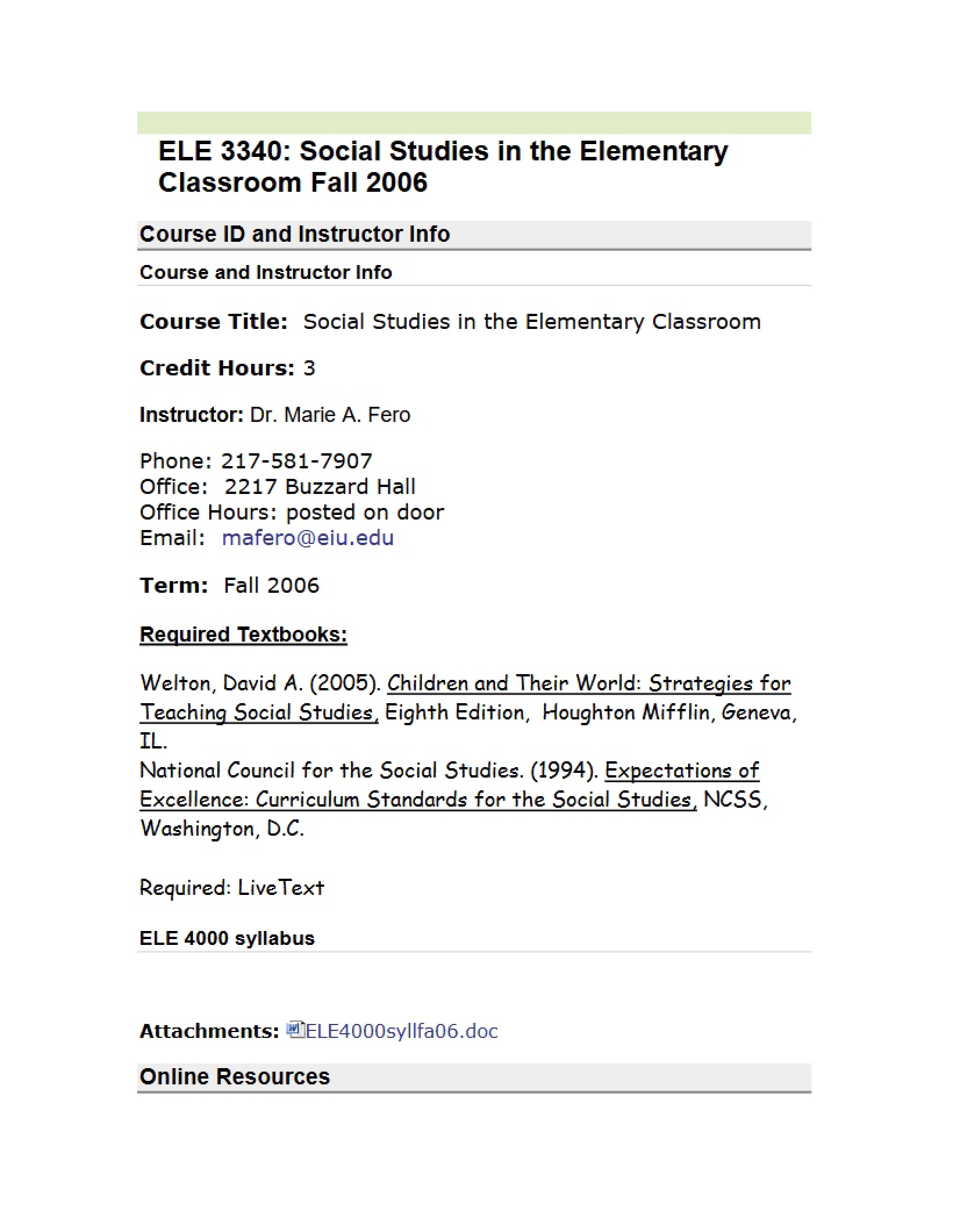 Syllabus (20)
