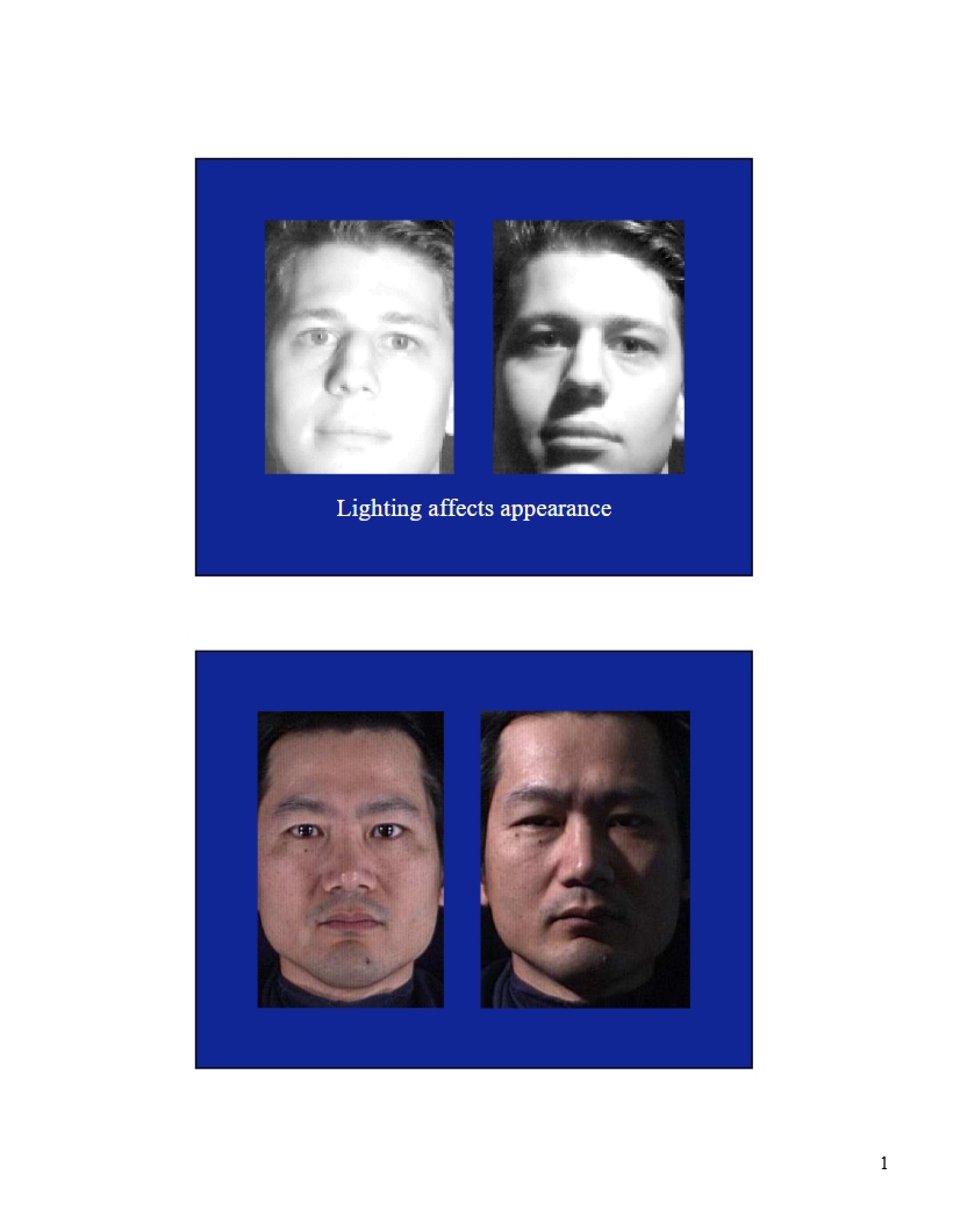 Lighting and Appearance