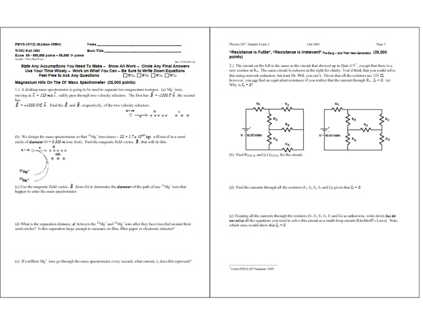 Examination Document