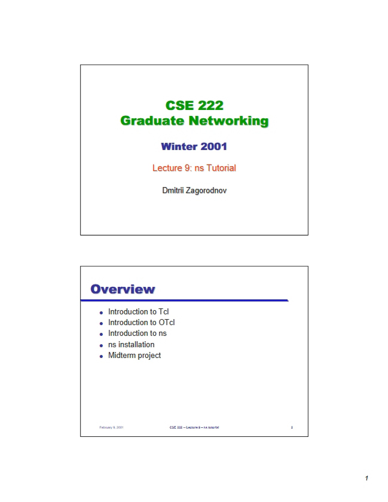 Network Simulator Tutorial