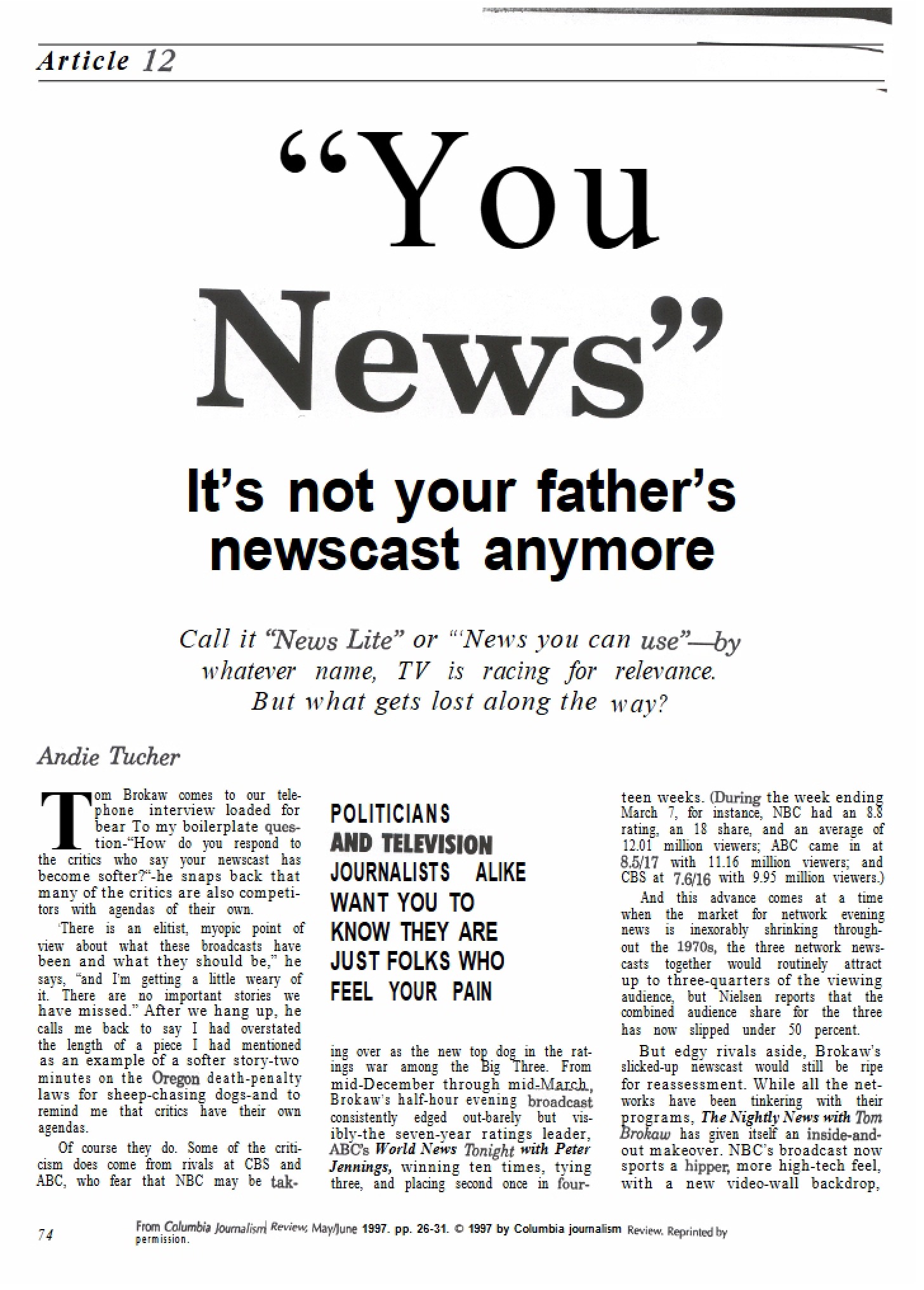 News Regarding You