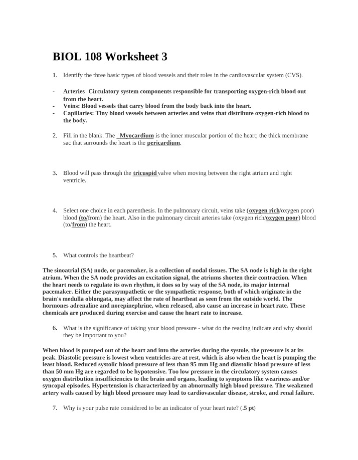Worksheet 3 for BIOL 108