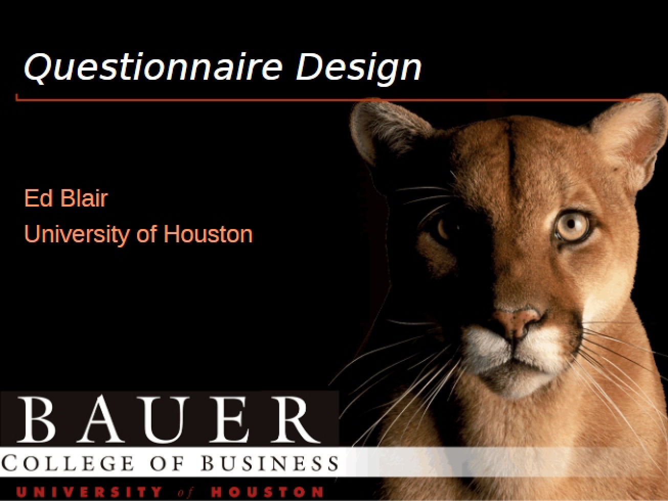 Designing Questionnaires