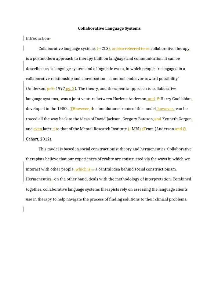 Systems of Collaborative Language