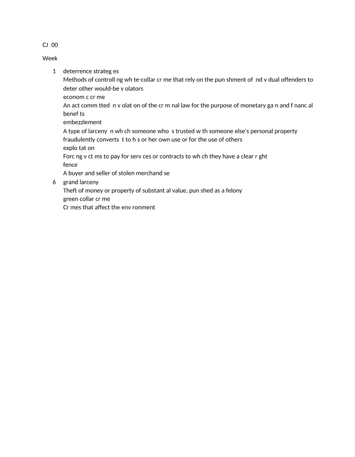 Week 7 Materials for CJ200