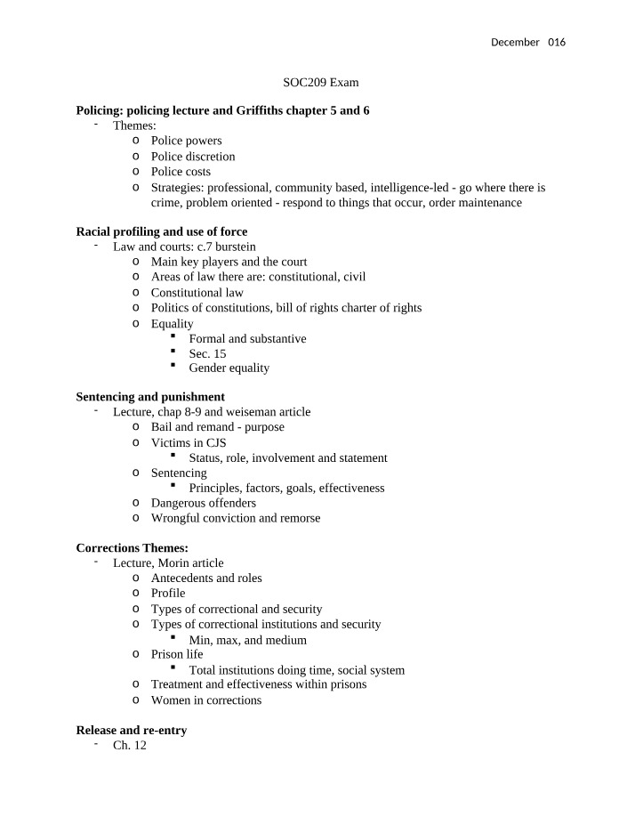 SOC209 Course Exam