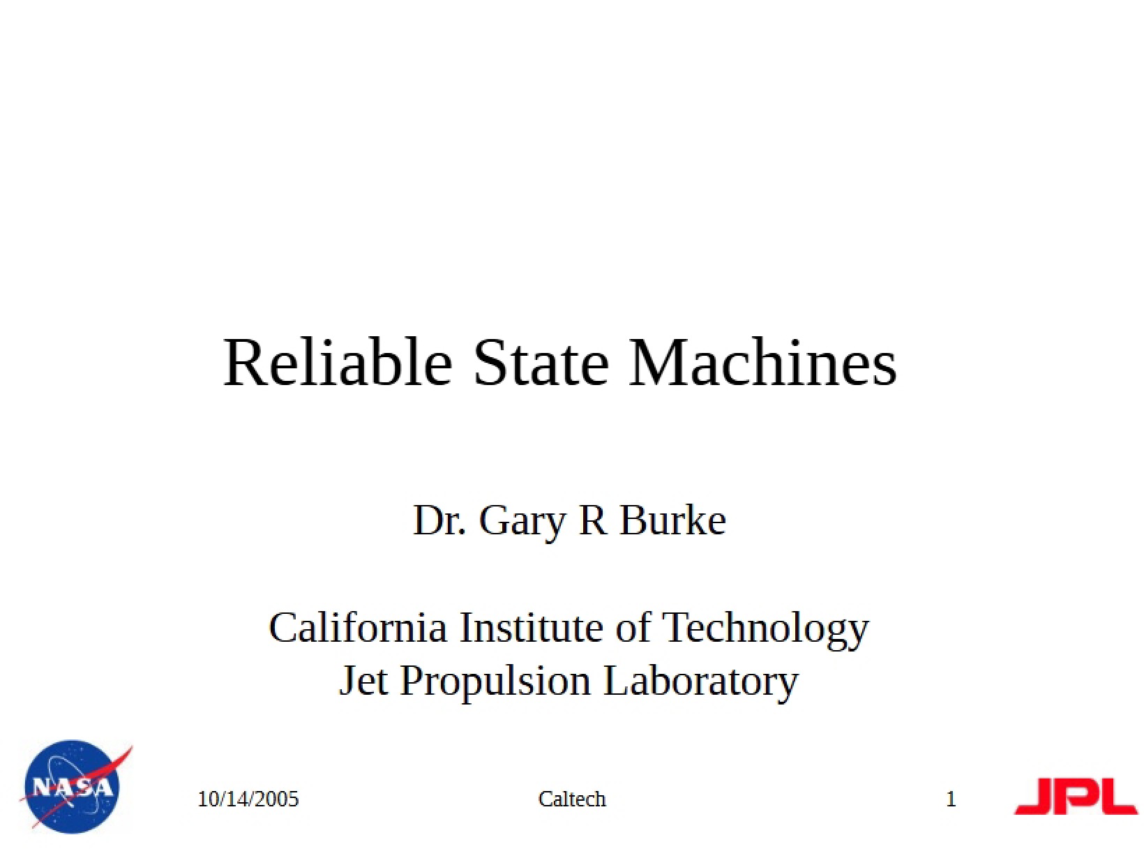 State Machines Reliability