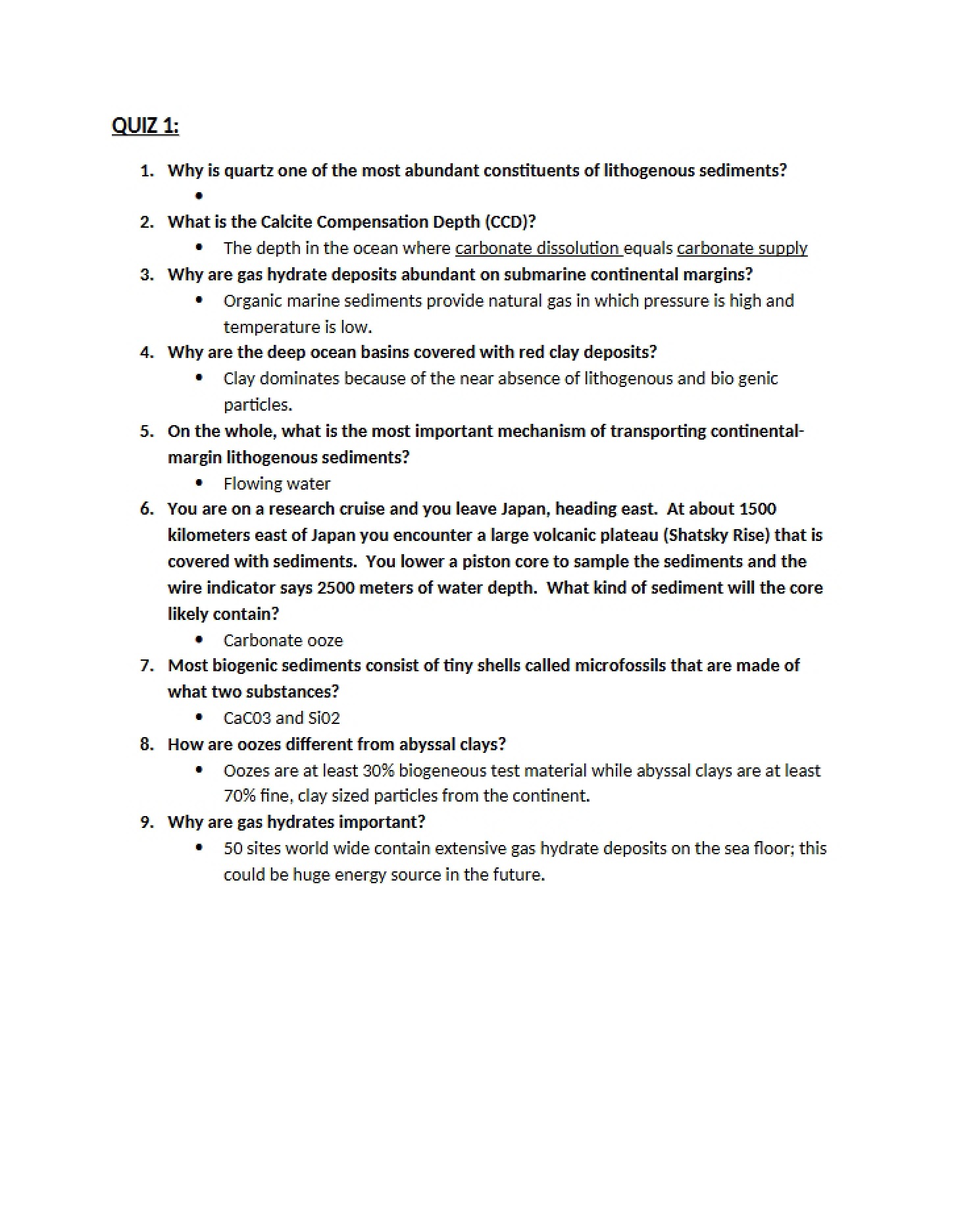 Quiz No. 1