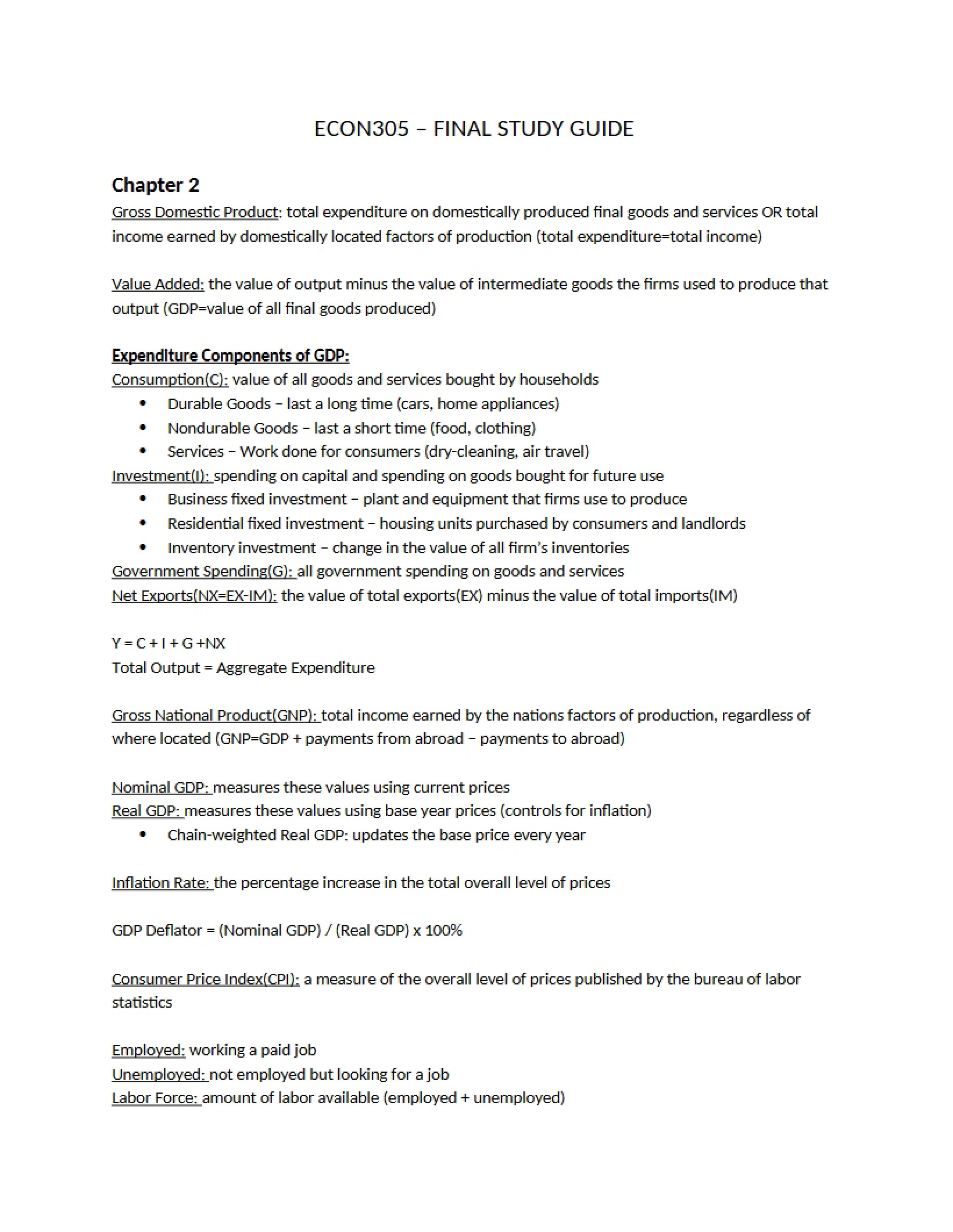 Final Exam Guide
