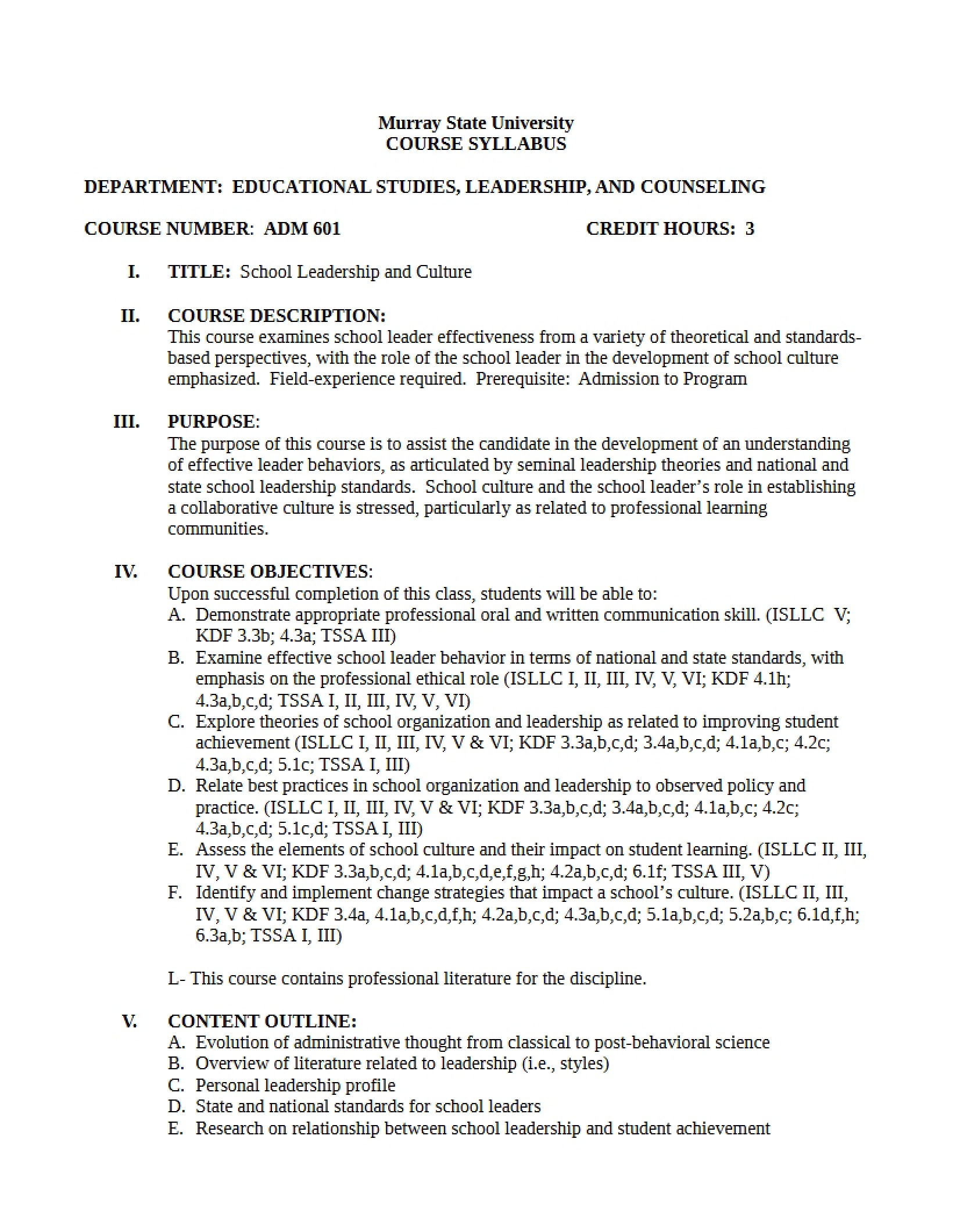 Syllabus