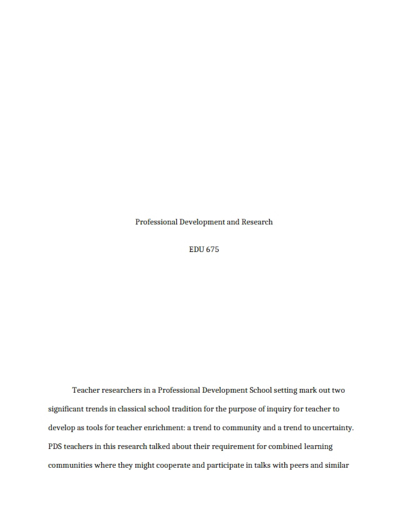 Research and Development for Professionals