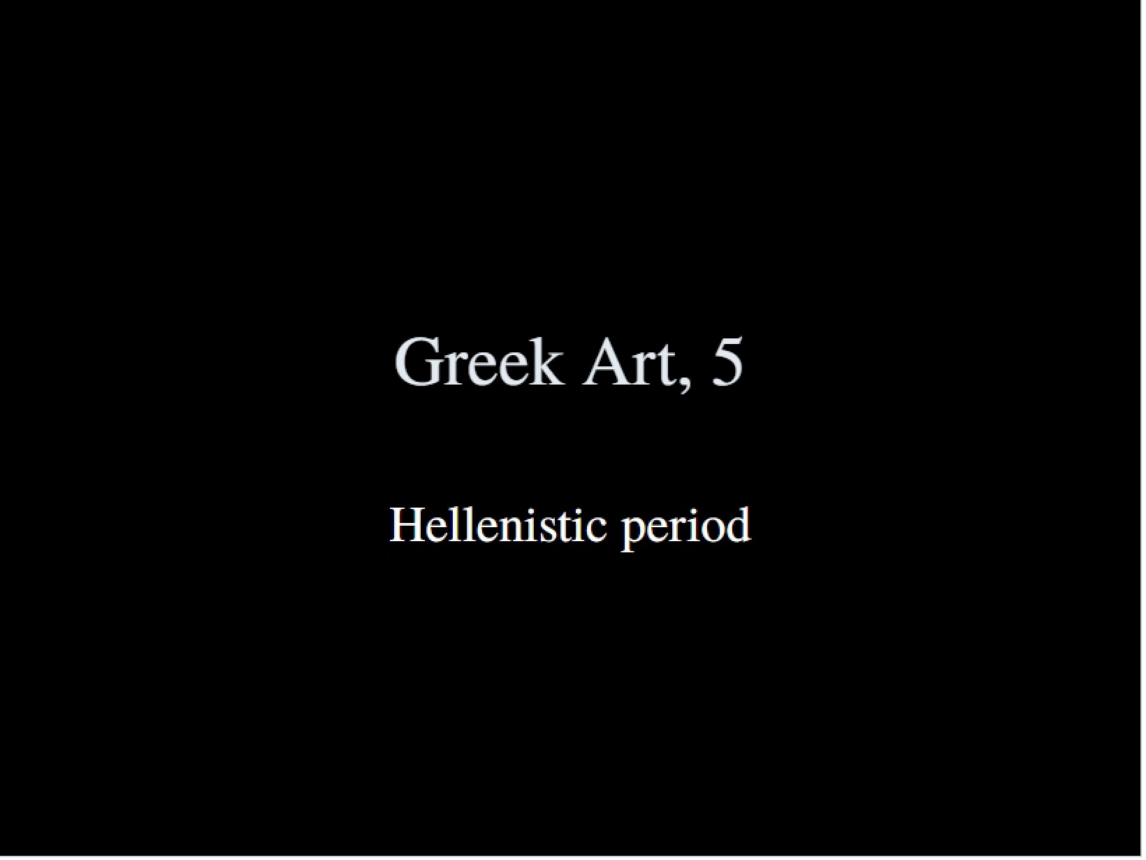 Period of Hellenism